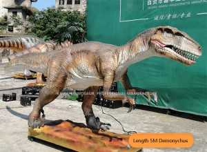 Livsstorlek Dinosaur Animatronic Dinosaur Park Deinonychus AD-077