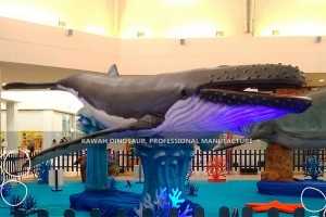 د تفریحی پارک نور محصولات د پارک AM-1617 لپاره Animatronic Blue whale