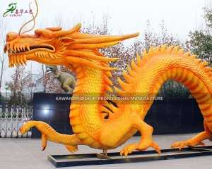Outdoor Realistic Giant Animatronic Dragon Customized Free Local Installation PA-1922