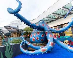 Pontšo ea Sechaba Seemahale sa Giant Animatronic Octopus Se Customed Made AM-1603