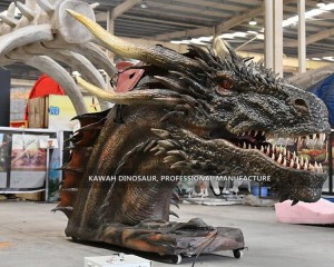 Decorare Parc Realist Animatronic Model Dragon Statuie Cap de Dragon Fabrică la comandă PA-1991