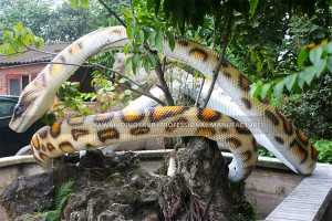 현실적인 버마 비단뱀 맞춤형 애니마트로닉스 동물 AA-1236
