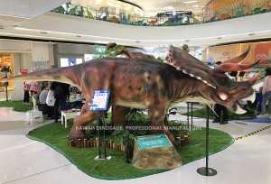 Shopping Mall Dinosaurier Aktivitéiten Realistesch Dinosaurier Animatronic Dinosaurier Triceratops AD-099