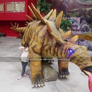 Iwọn Igbesi aye Stegosaurus Ipele Dinosaur Rin Dinosaur Animatronic Dinosaur AD-602