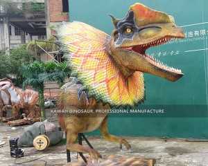 Zigong Dinosaur Realistik Animatronic Dinosaur Head Dilophosaurus PA-1952