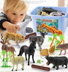 Állatkert Park Kiegészítő termékek Különféle állatmodellek játék ajándéktárgyak PA-2105