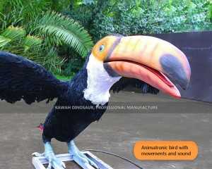 Zoo Park Ornament Realistiese Toucan Bird Standbeeld Animatronic Animal AA-1238