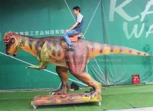 Imashini Yimyidagaduro Yizewe Animatronic Dinosaur Ride Pachycephalosaurus igurishwa ADR-707
