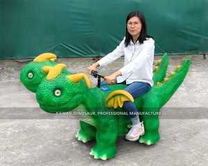 Zigong Dinosaur Supplier Coin Operated Kiddie Rides Electric Dinosaur Ride On para sa Theme Park ER-824
