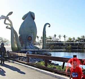 Big Animatronic Octopus Factory Buatan Tangan untuk Pameran Luaran AM-1609