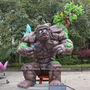 Naka-customize na Rock Man na may Movements para sa Theme Park Nakaakit ng Pansin PA-1965