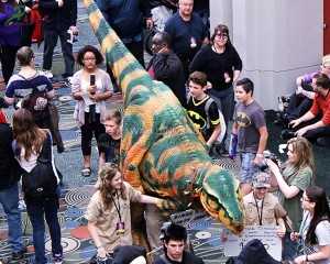 Dejavnosti dinozavrov, realistični kostum za dinozavra, kostum za grabežljivece T Rex DC-901