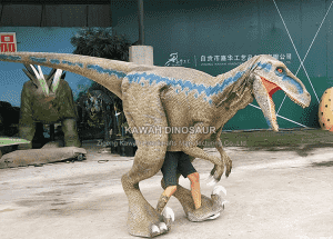 Dinosourus Vervaardiger Realistiese Animatronic Kostuum Raptor Pasgemaak DC-929
