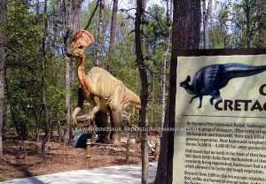 Estátua de Dinossauro Animatrônico do Forest Park Modelo Olorotitan Dinossauro Gigante AD-027
