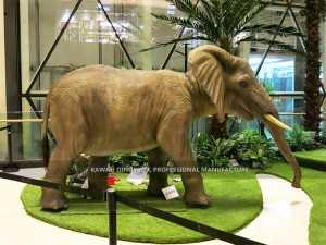 Estátua de elefante em tamanho real animal animatrônico personalizado AA-1218
