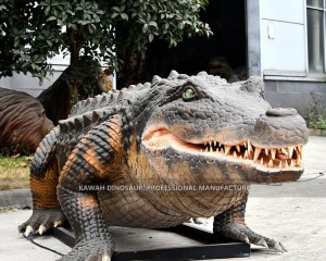 Manufacturer Realistic Life Size Sarcosuchus Animatronic Animals Crocodile Statue AA-1230