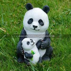 Lõbustuspargi tooted Klaaskiust Panda Statue Park Display FP-2408