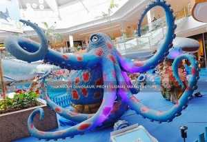Ifihan gbangba Giant Animatronic Octopus Statue ti adani Ṣe AM-1603