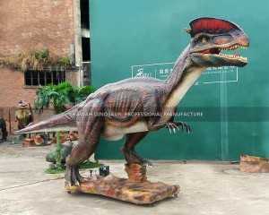 Statwa tad-Dinosawru Realistika Dilophosaurus Dinosaur AD-116 tad-Daqs tal-Ħajja