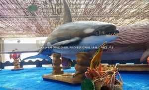 Nha ndụ ezi uche dị na ya Animatronic Killer Whale maka Shopping Mall AM-1607