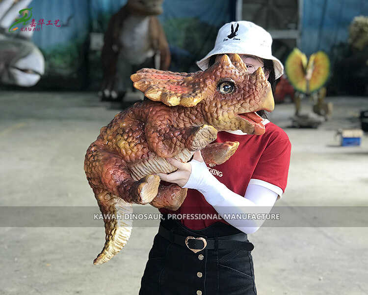 Triceratops Hand Puppet Realistic Dinosaur Puppet HP-1107