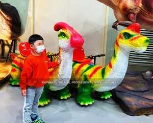 Echipament de divertisment pentru copii de interior acționat cu monede Brachiosaurus Electric Dinozaur Ride Scaune duble ER-822