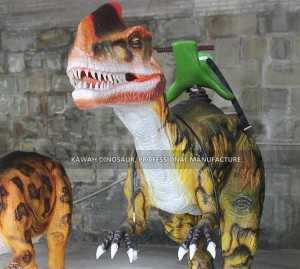 Produtos interativos Monolophosaurus Jurassic World Dinosaur Park Equipment Animatronic Dinosaur Ride for Kids ADR-709