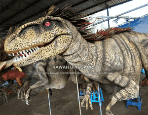 Купете реалистична аниматронска носија за диносаурус Velociraptor приспособена фабрика за диносауруси DC-926