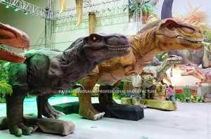 Gura Kugenda Tyrannosaurus Rex Yihariye Animatronic Dinosaur kuri Stage Show AD-604