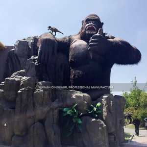 Gibaligya sa Pabrika Customized Big Gorilla Statue Animatronic Animal Life Size Gorilla Statue AA-1234