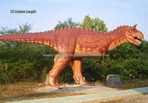 Jurassic Park Animatronic Dinosaur Realistic Dinosaur Carnotaurus 8 Meter Customized AD-087