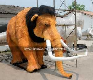 Life Size Animatronic Mammoth Statue Animatronic Animal
