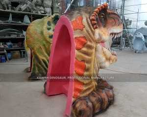 Qaabka Xirfadlaha ah ee Dinosaur Model Factory Fiberglass Dinosaur Head Xigasho bilaash ah Hadda FP-2411