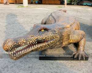 Realistisk Animatronic Sarcosuchus Statue Animatronic Animal Crocodile Statue AA-1203