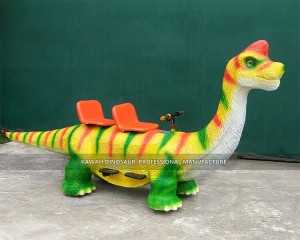 කාසියෙන් ක්‍රියාත්මක වන ගෘහස්ථ ළමා විනෝදාස්වාද උපකරණ Brachiosaurus Electric Dinosaur Ride Double Seats ER-822