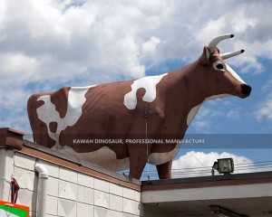 Ornamento da giardino Statua di vacca da latte a grandezza naturale personalizzata AA-1243