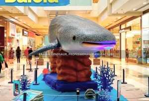 Handmade Animatronic Marine Animal Whale Shark Statue para sa Indoor Dekorasyon AM-1616