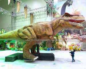 Etap mache dinozò T-Rex estati reyalis animatronic dinozò pou montre AD-601