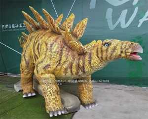 Stegosaurus რეალური ზომის დინოზავრის სცენაზე მოსიარულე დინოზავრი Animatronic Dinosaur AD-602