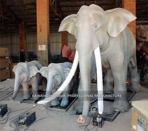 Water Park Decoration Elephants Statue Animatronic Animal Customized
