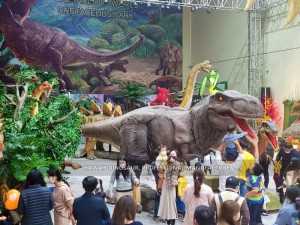 Hokona a Tyrannosaurus Rex Hikoi Ritenga Animatronic Dinosaur mo te Whakaaturanga Ataata AD-604