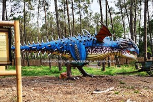 Jurassic Park, estatua de dragón realista personalizada, dragón animatrónico AD-2308
