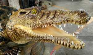 Reālistisks krokodila modelis ar kustībām un skaņu animatronisks dzīvnieks, pielāgots AA-1241