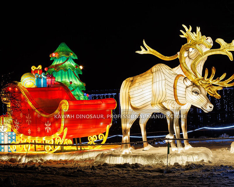 Buy Reindeer Lighting Lanterns Set Christmas Lantern Decoration Customized Kawah Factory CL-2649