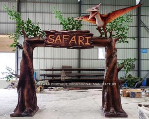 Custom-made Safari Park Entrance Dinosaur Park Gate Factory Sale PA-1942