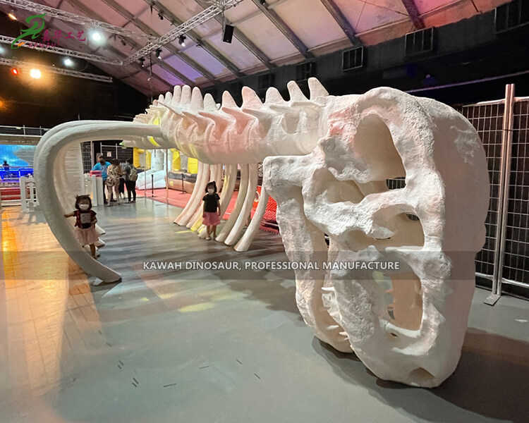 Dinosaur World Replicas Dinosaur Skeleton Enterance Fiberglass Hallway Ọkan-Stop Itaja PA-1974