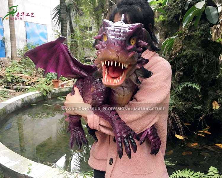 Marionetă de mână Dragon Marioonetă realistă cu dinozaur HP-1111