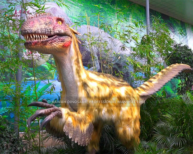 Dinosaurs bir-rix Velociraptor Statwa Realistika tad-Dinożawri AD-131