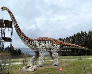Subĉiela Animatrona Dinosaŭro por Vendo Grandega Longa Kolo Dino Sauroposeidon AD-046