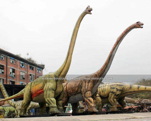 Productie van 20 meter Brachiosaurus-modellen